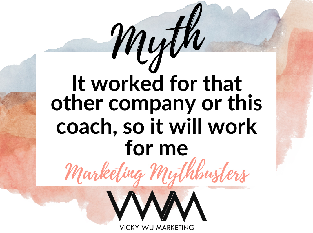 marketing myth it worked for this other company so it will work for me