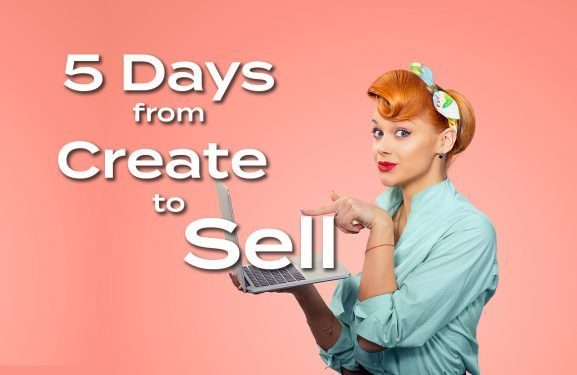 5 days from create to sell online course